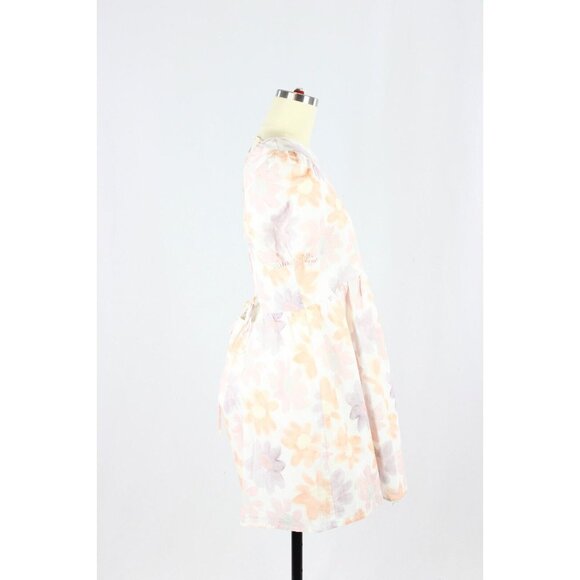NWOT Aritzia SUNDAY BEST Saida Floral Linen Cotton Mini Babydoll Dress, Size M - Picture 2 of 16